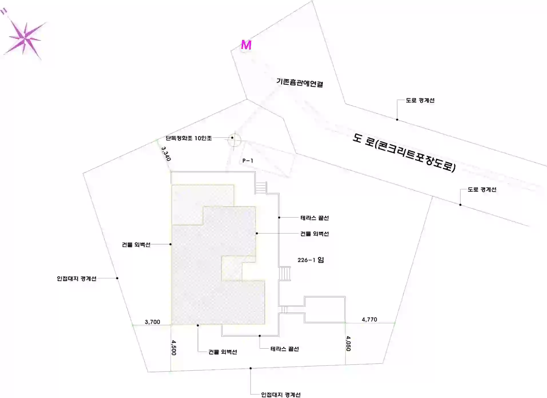장정리 226-1 배치도 이미지